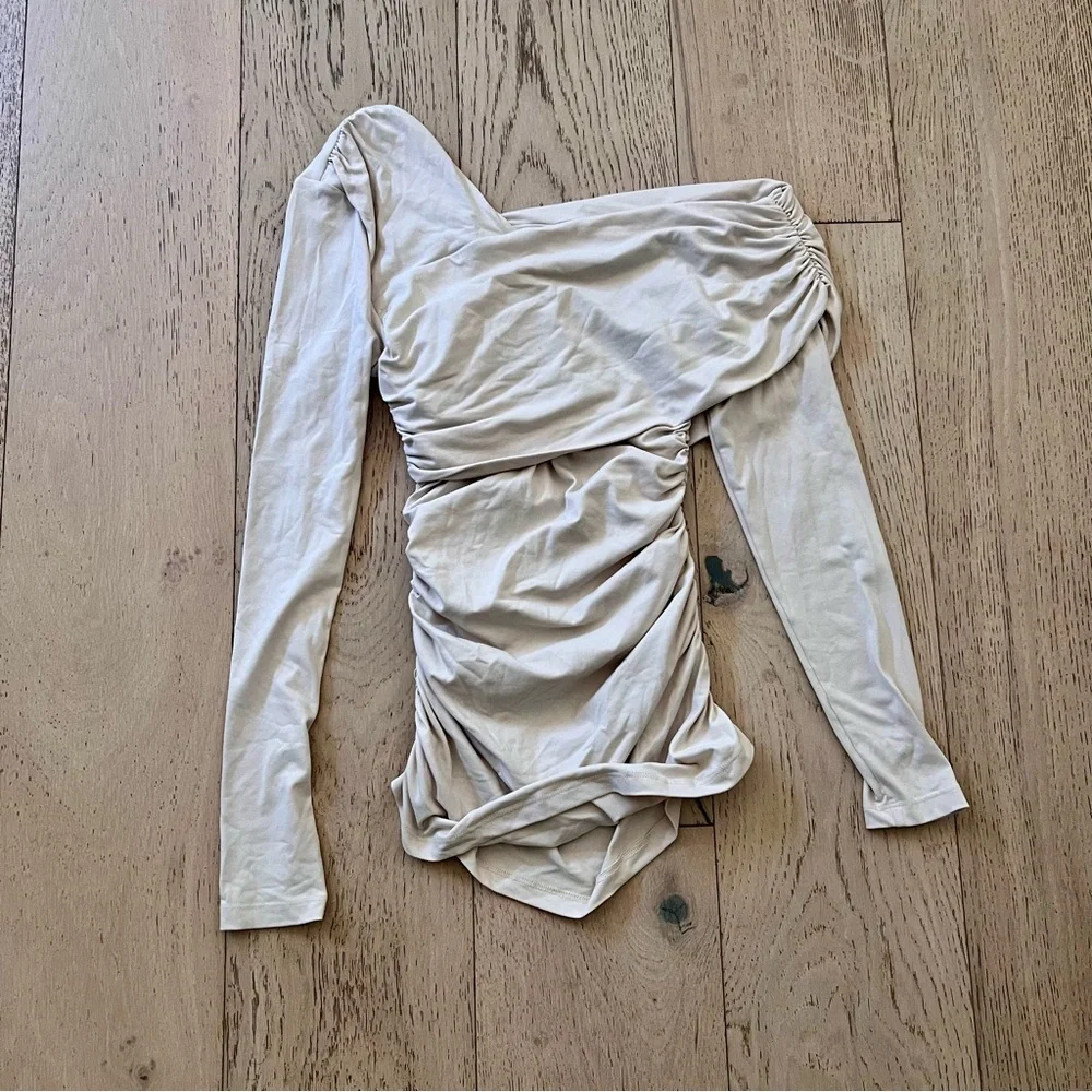 Susana Monaco Gathered Top - Blanched Almond - Picture 2 of 4